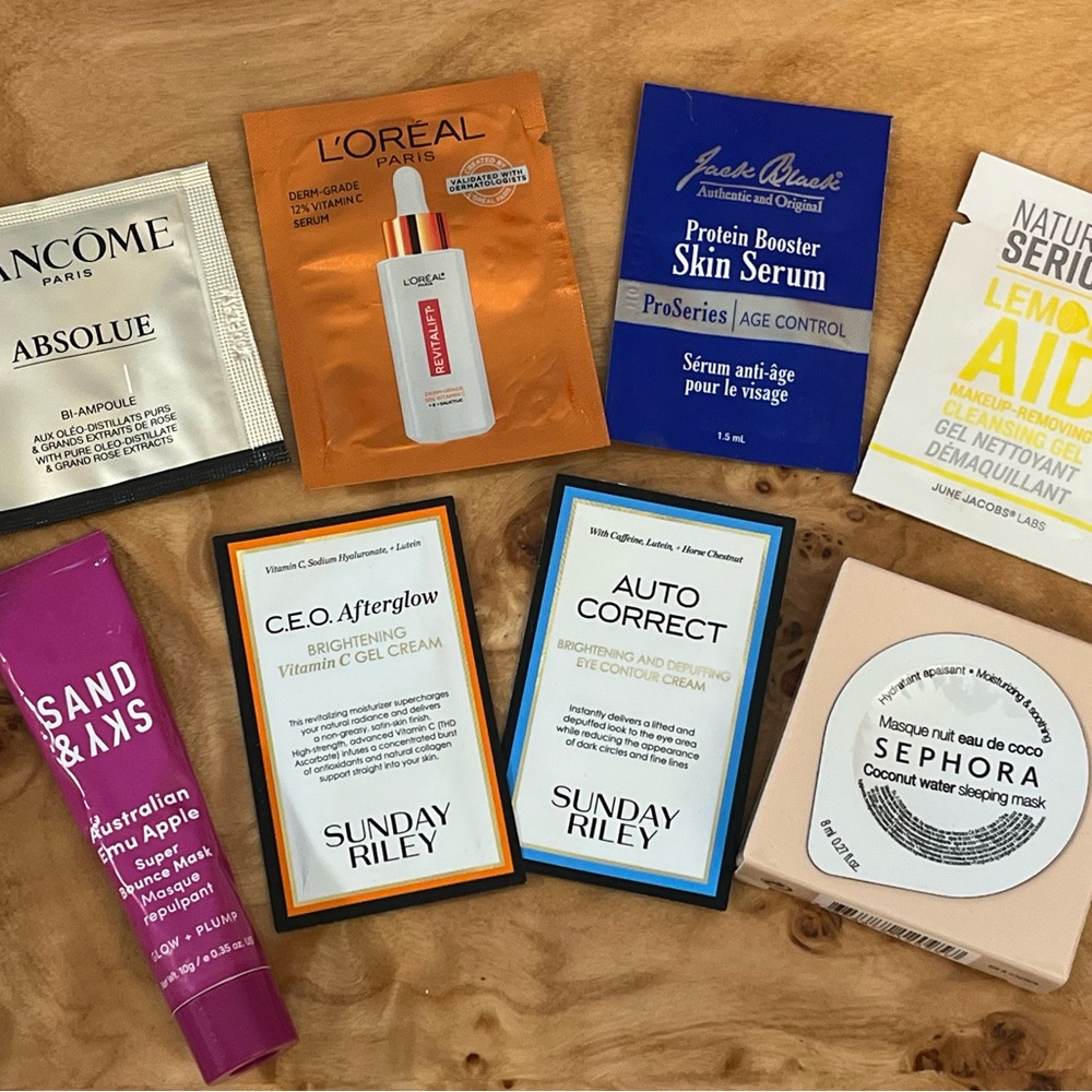Skincare Samples and Face Masks Set